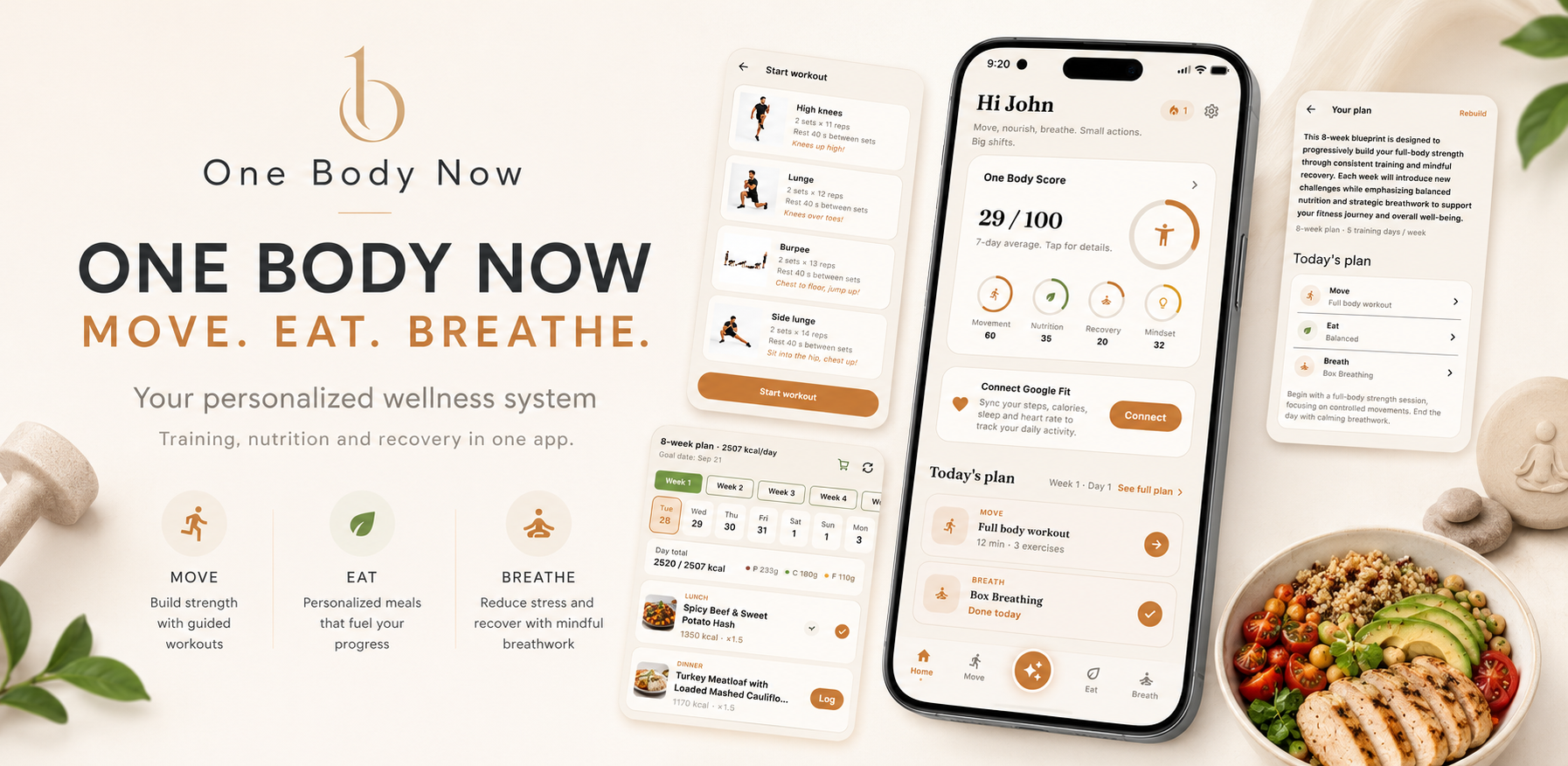 One Body Now — Move. Eat. Breathe.